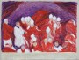 Zeitungsbilder: Die Himmelsstürmer, Oel auf unbelichtetem Fotopapier, 31 x 41,5 cm